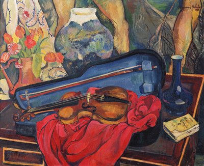 The Violin Case by Marie Clementine (Suzanne) Valadon
